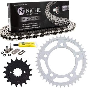 NICHE Drive Sprocket Chain Combo for Honda VT750C VT750CD VT750C2 Front 17 Rear 41 Tooth 525VM-X X-Ring 122 Links in Kuwait