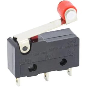 Mini Micro Limit Switch مع ذراع قوس الأسطوانة ، SPDT No NC ، 3 محطات ثنائي الفينيل متعدد الكلور دبابيس ، 5A 125V/250V ، أسود ، 29 مم ، 5 حزمة (3p مع الظفر) in Kuwait