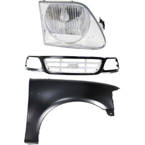 Replacement Auto Parts For Fender and Grille Kit For 99-2003 Ford F-150 2004 F-150 Heritage Primed Front RH Mod_FDRX868-15722 in Saudi Arabia