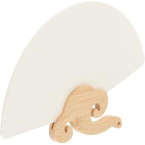 Holibanna Paddle Fans Handheld Paper Fans Fabric Party Bridal Fiesta Hand Fans Bulk Wedding Hand Fans for Wedding Unpainted Large Guests Handmade Kit Weddings Dancing Church Fan Wood in Saudi Arabia