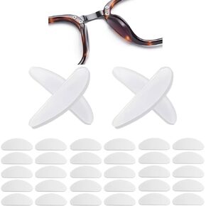 Adhesive Nose Pads for Glasses Anti Slip,30Pack Clear Stick On Silicone Nose Pads for Eyeglasses Sunglasses,0.75inch NoseGrips for Glasses Anti Slip,Translucent. in Kuwait