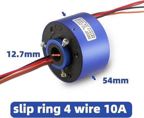 Slip Rings Through Hole Slip Ring 12.7mm4circuit10A Electric Slip Ring Electric Ring Collector Ring Conductive Ring Electric in Kuwait
