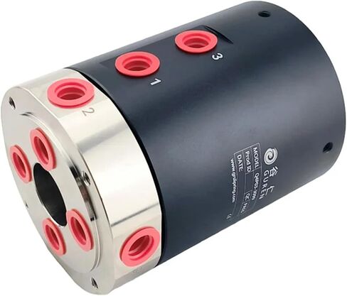 End outlet pneumatic slip ring rotary joint 360 degree compressed air vacuum cylinder infinite rotation in Saudi Arabia