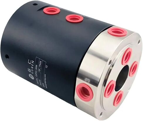 End outlet pneumatic slip ring rotary joint 360 degree compressed air vacuum cylinder infinite rotation in Saudi Arabia