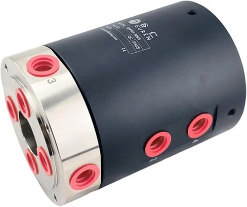 End outlet pneumatic slip ring rotary joint 360 degree compressed air vacuum cylinder infinite rotation in Saudi Arabia