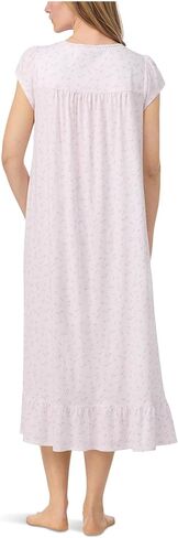 Eileen West Women's Cotton Knit Cap Sleeve Long Nightgown in Saudi Arabia