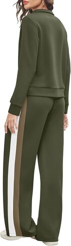 WIHOLL Women 2 Piece Outfits Airport Travel Vacation Sweatsuits Wide Leg Pants Lounge Set 2025 Fashion Clothes in Saudi Arabia