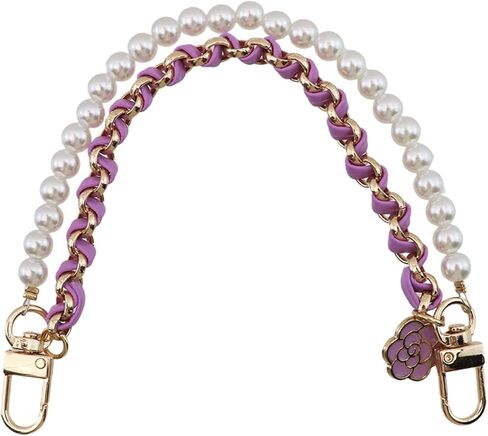 Meprotal Faux Pearl Beads Chain Handbag Pearl Handle Chain Strap 20mm with Lobster Clasp for DIY Handbags Purse Making Accessories, 9-Inch Length in Kuwait