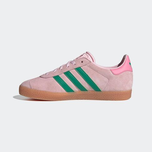 Adidas للجنسين-تشيلد clpink/cougrn/blipnk gazelle j clear Pinkcourt Green/Bliss Pink 6 US in Kuwait
