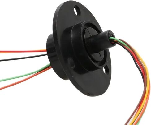 1PCS Mini Flange Slip Ring Dia.22mm 2A 2/4/6/8/12/18/24CH Channels Wires Conductive Ring Brush Slipring Rotating Electric Joint(Dia 22mm 6CH 2A) in Saudi Arabia