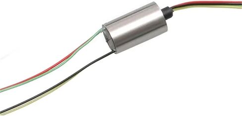 1pcs OD 5.5mm 6mm 8mm حلقة الانزلاق المعدنية 360 درجة الدوران الكهربائي الموصل الدوار الدوار لصيد الأسماك المرساة البصرية (Dia. 5.5mm 4ch) in Saudi Arabia