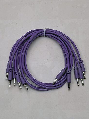 كابلات توصيل Luigis Modular Supply Spaghetti Eurorack - حزمة من 5 كابلات أرجوانية، 12 (30 سم) in Saudi Arabia