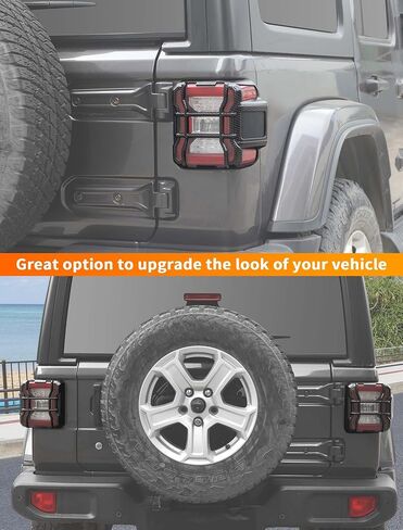 غطاء خلفي من الألياف الكربونية Savadicar لجيب Wrangler JL Jlu 4xe & Gladiator JT 2018 - لهجة الضوء الخلفي ، ملحق ترقية التصميم الخارجي in Saudi Arabia