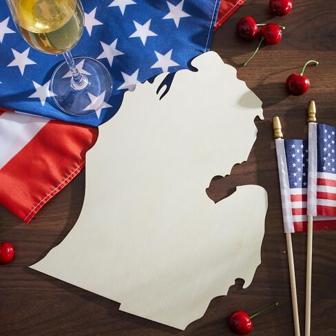 BBTO 3 Pake Texas State Unfinished Wood Cutouts - 10" Wood Slices for Home Decor & DIY Craft Art Project in Saudi Arabia