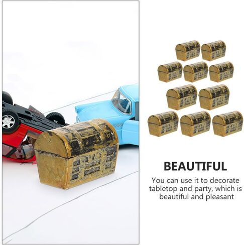 Kisangel Treasure Chest Model - Mini Pirate Treasure Chest for Decoration Small Plastic Box for Party Favors Fun Gift for Kids and Adults in Saudi Arabia