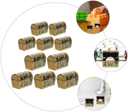 Kisangel Treasure Chest Model - Mini Pirate Treasure Chest for Decoration Small Plastic Box for Party Favors Fun Gift for Kids and Adults in Saudi Arabia