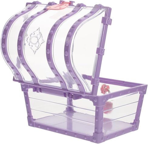 Children's Lockable Treasure Chest Toy Organizer Small Pirate Chest for Gems and Trinkets Secure Latch Sturdy Plastic Storage Box for Boys and Girls in Kuwait