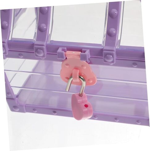 Children's Lockable Treasure Chest Toy Organizer Small Pirate Chest for Gems and Trinkets Secure Latch Sturdy Plastic Storage Box for Boys and Girls in Kuwait