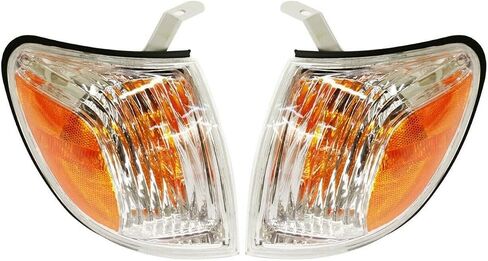 Corner Parking Marker Lamp Left & Right Pair Set for Toyota for Tundra Base/Limited/Sr5 2005-2006 with BulbS-Assembly 2 Turn Signal Lights Clear&Amber Lens TO2530148 in Saudi Arabia