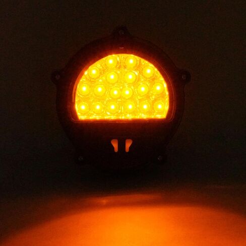 HECASA Side Marker & Turn Signal & Brake Lamps 8Pcs Compatible with HMMWV, 2 1/2 Ton and 5 Ton Military Trucks 12V Plastic Parking Turn Signal Rear Barking Lamp Amber+Red Lens in Saudi Arabia