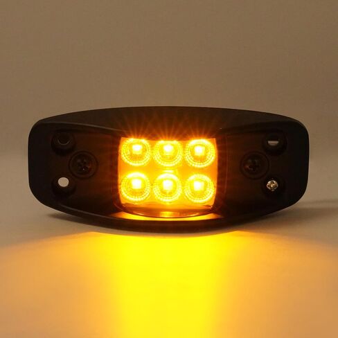 HECASA Side Marker & Turn Signal & Brake Lamps 8Pcs Compatible with HMMWV, 2 1/2 Ton and 5 Ton Military Trucks 12V Plastic Parking Turn Signal Rear Barking Lamp Amber+Red Lens in Saudi Arabia