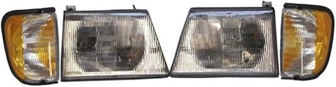 4pcs Composite Park Light Set Compatible with Ford 1997-2002 E150/E250/E350 Econoline & Club Wagon 125-8823 in Saudi Arabia