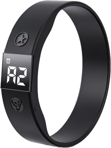Vibrating Alarm Watch Water Resistant Wake Up Wristband Silent Medical Reminder Watch - with Timer and 8 Daily Alarms in Saudi Arabia