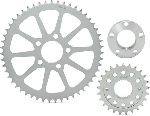 TOFR Chain Sprocket Conversion Kit Drive Transmission for Harley Softail Dyna 2018-up 2000-2006 25+51 tooth sprocket in Kuwait