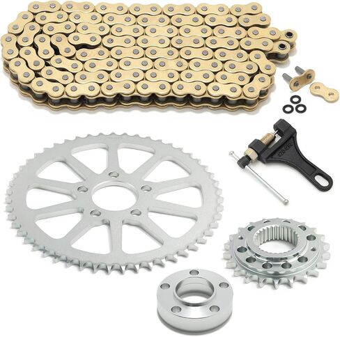 TOFR Chain Sprocket Conversion Kit Drive Transmission for Harley Softail Dyna 2018-up 2000-2006 25+51 tooth sprocket in Kuwait