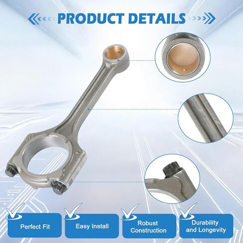 23510-2E001 4Pcs Engine Connecting Rods Fit for 2012-2019 Soul 2014-2019 Forte 2.0L Replace OE 23510-2E410 23510-2E400 23500-2E400 in Saudi Arabia