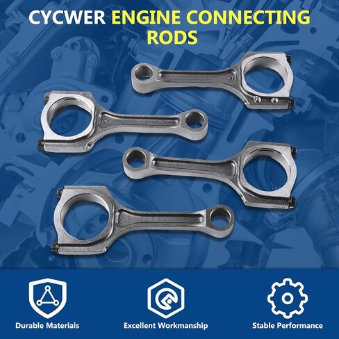 05191341A Engine Connecting Rods ED3 4pcs Fit for 2007-2012 Caliber with 2.4L Engine, Fit for 2007-2016 Avenger with 2.4L Engine, Replace OE 05191341A 5191340AA in Saudi Arabia