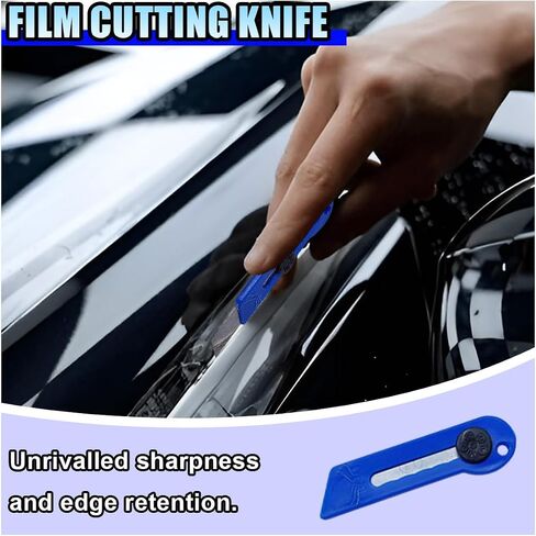 14PCS Car Vinyl Wrap Window Tint Tool Kit - Glass Protective Film Scraper Car Window Film Installation Application Tool Set Include Felt Squeegee, Tint Squeegee, Razor Scraper with Blades in Saudi Arabia