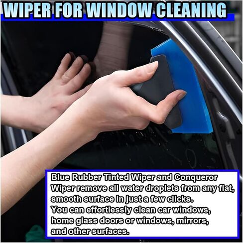 14PCS Car Vinyl Wrap Window Tint Tool Kit - Glass Protective Film Scraper Car Window Film Installation Application Tool Set Include Felt Squeegee, Tint Squeegee, Razor Scraper with Blades in Saudi Arabia