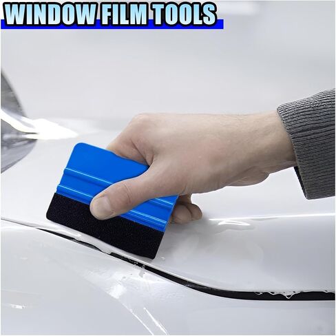 14PCS Car Vinyl Wrap Window Tint Tool Kit - Glass Protective Film Scraper Car Window Film Installation Application Tool Set Include Felt Squeegee, Tint Squeegee, Razor Scraper with Blades in Saudi Arabia