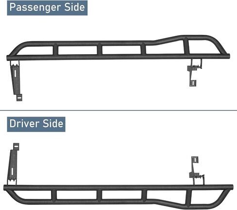 Hooke Road Cayenne Runing Board Nerf Bars for 2003-2010 Porsche Cayenne 955/957, Slider Rocker Guards with Kick-Out for Rock Crawling in Saudi Arabia