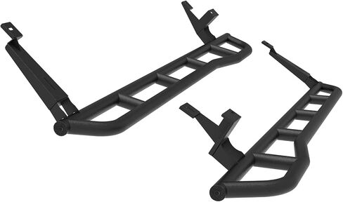 Hooke Road Cayenne Runing Board Nerf Bars for 2003-2010 Porsche Cayenne 955/957, Slider Rocker Guards with Kick-Out for Rock Crawling in Saudi Arabia