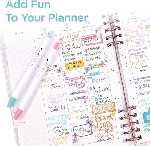 قلم تحديد Zebra Pen ClickArt قابل للسحب، نقطة دقيقة، 0.6 مم، ألوان متنوعة في أعماق البحار، 6 عبوات؛ 69026 in Kuwait