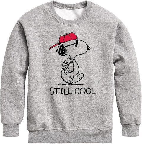 HYBRID APPAREL - Peanuts - Snoopy Still Cool - Toddler & Youth Crewneck Fleece Sweatshirt in Saudi Arabia