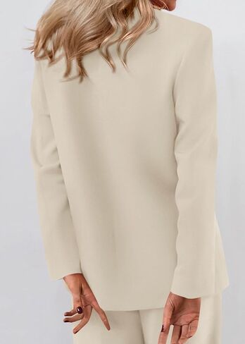 Kirundo Blazers for Women Business Casual 2025 Fall Long Sleeve Double Breadted Open Front Work Sup in Saudi Arabia