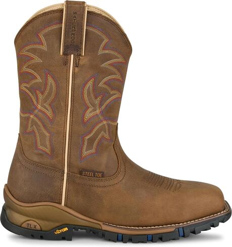 Tony Lama Roustabout Men's Industrial Work Boots - Durable Leather, Slip-Resistant, Steel Toe, Comfort Fit in Saudi Arabia