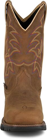 Tony Lama Roustabout Men's Industrial Work Boots - Durable Leather, Slip-Resistant, Steel Toe, Comfort Fit in Saudi Arabia
