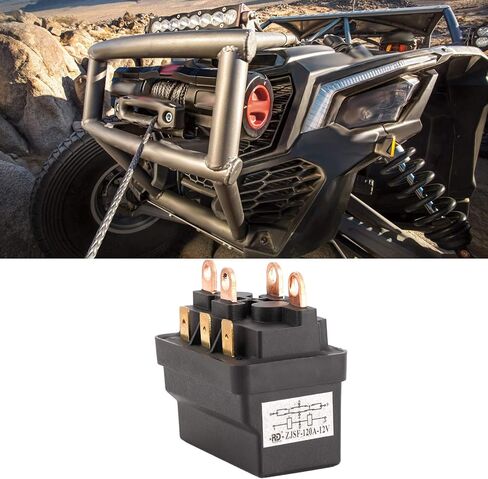 ترحيل الملف اللولبي Winch ، السعة الحالية العالية ، Winch Conceptor ، 12V 120A Steel Universal Fitment for ATV ، UTV ، 4x4 ، على الطرق الوعرة ، الإنقاذ ، القطر الملحقات in Kuwait