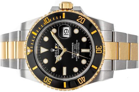 Rolex Supmariner Date Black Dial Gold/Steel Men's Watch 116613ln-0001 in Kuwait