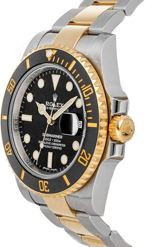 Rolex Supmariner Date Black Dial Gold/Steel Men's Watch 116613ln-0001 in Kuwait
