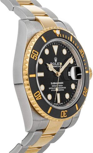 Rolex Supmariner Date Black Dial Gold/Steel Men's Watch 116613ln-0001 in Kuwait