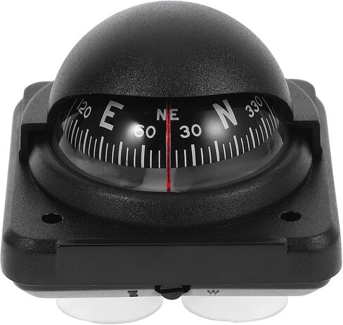 VOSAREA Car Compass Portable Automotive Compass Ball with Declination for Accurate Navigation Cars Boats and Trucks for Reliable Direction Guidance in Saudi Arabia