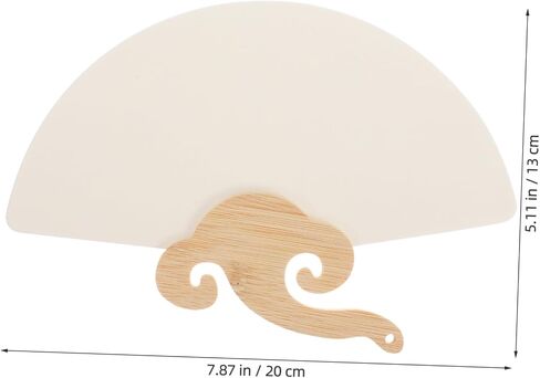 Holibanna Paddle Fans Handheld Paper Fans Fabric Party Bridal Fiesta Hand Fans Bulk Wedding Hand Fans for Wedding Unpainted Large Guests Handmade Kit Weddings Dancing Church Fan Wood in Saudi Arabia