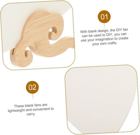 Holibanna Paddle Fans Handheld Paper Fans Fabric Party Bridal Fiesta Hand Fans Bulk Wedding Hand Fans for Wedding Unpainted Large Guests Handmade Kit Weddings Dancing Church Fan Wood in Saudi Arabia