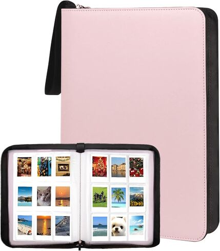 256 POCKETS PHOTIONAL ألبوم لـ FUJIFILM Instax Mini Camera ، كتاب غلاف جلدي لالتقاط صور Polaroid Pictures ، 2x3 ألبوم صور لـ Fujifilm Instax Mini 12 11 9 40 90 8 7 Evo Liplay Instant Camera (Blue) in Kuwait