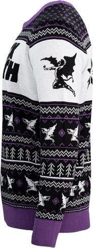 Black Sabbath Classic Music Rock Band Festive Knitted Officially Licensed Ugly Christmas Sweater by Life Clothing in Saudi Arabia
